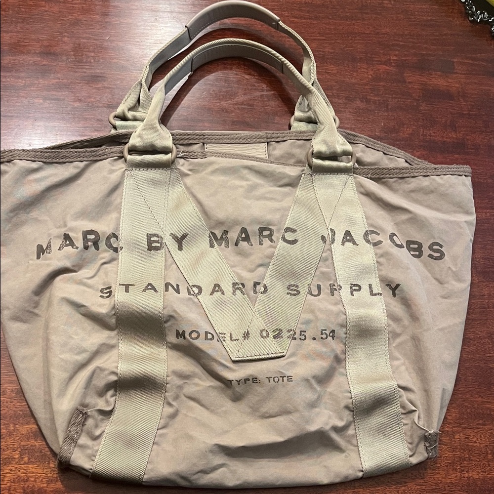 Marc by Marc Jacobs Beige Duffel Bag